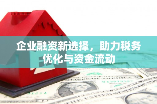 台前企业融资新选择，助力税务优化与资金流动