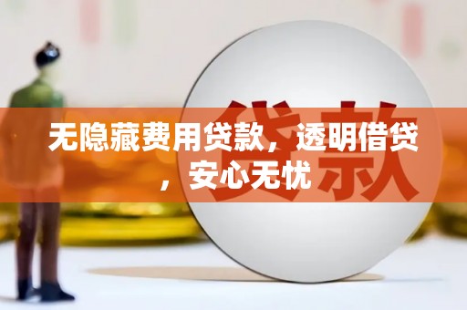 台前无隐藏费用贷款，透明借贷，安心无忧