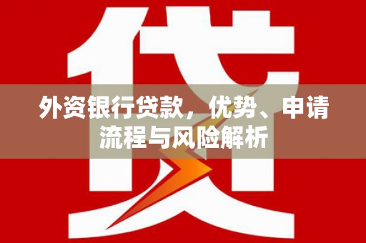 台前外资银行贷款，优势、申请流程与风险解析