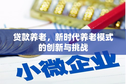 台前贷款养老，新时代养老模式的创新与挑战