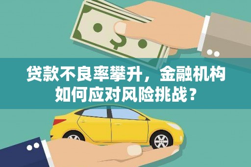 台前贷款不良率攀升，金融机构如何应对风险挑战？