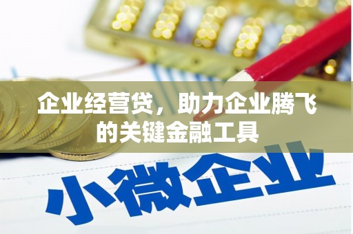 台前企业经营贷，助力企业腾飞的关键金融工具