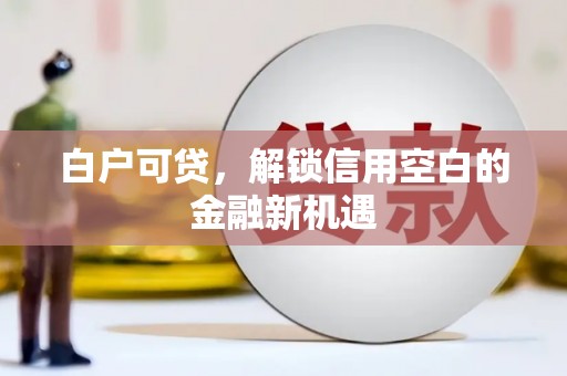 台前白户可贷，解锁信用空白的金融新机遇