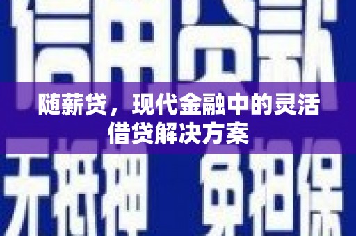 台前随薪贷，现代金融中的灵活借贷解决方案