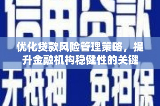 台前优化贷款风险管理策略，提升金融机构稳健性的关键