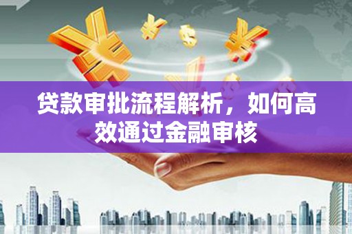 台前贷款审批流程解析，如何高效通过金融审核