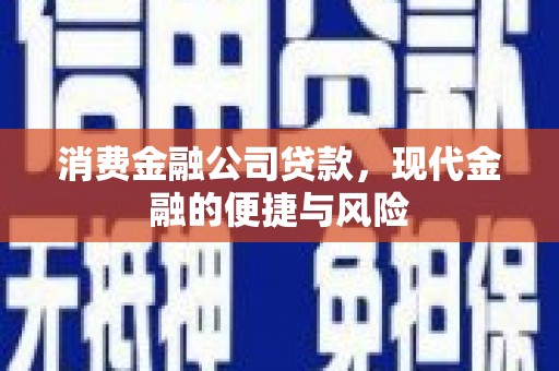 台前消费金融公司贷款，现代金融的便捷与风险
