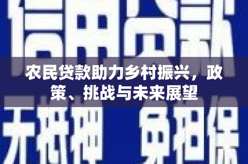 台前农民贷款助力乡村振兴，政策、挑战与未来展望