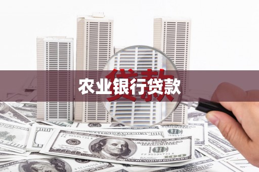 台前农业银行贷款