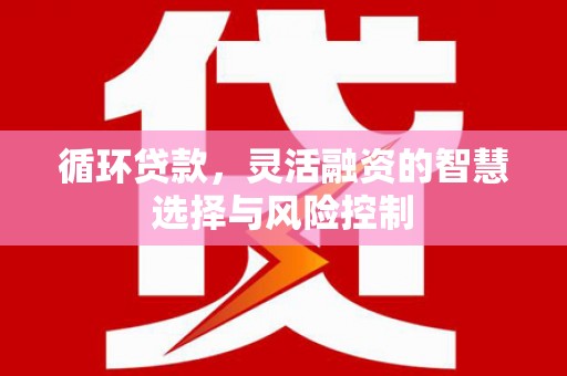 台前循环贷款，灵活融资的智慧选择与风险控制