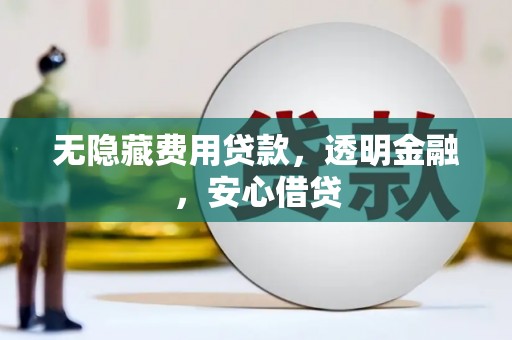台前无隐藏费用贷款，透明金融，安心借贷
