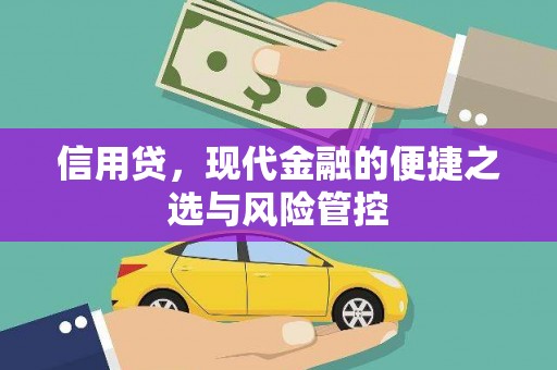 台前信用贷，现代金融的便捷之选与风险管控