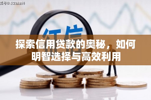 台前探索信用贷款的奥秘，如何明智选择与高效利用