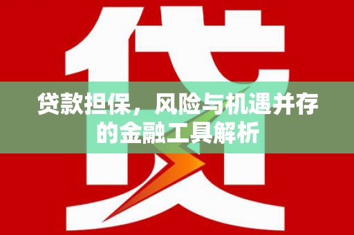 台前贷款担保，风险与机遇并存的金融工具解析