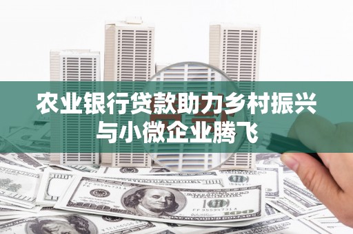 台前农业银行贷款助力乡村振兴与小微企业腾飞