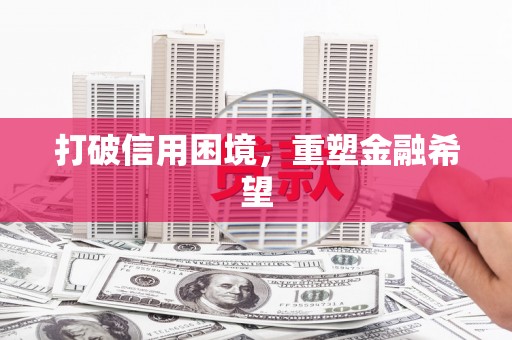 台前打破信用困境，重塑金融希望