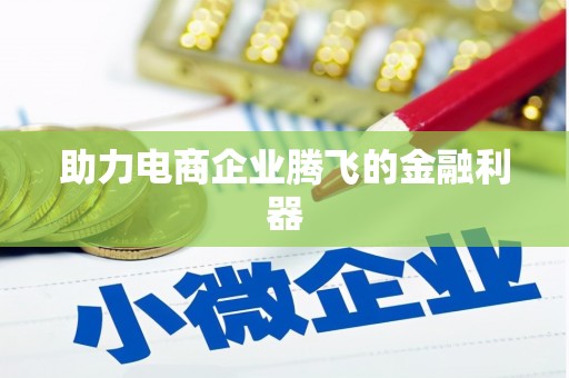 台前助力电商企业腾飞的金融利器