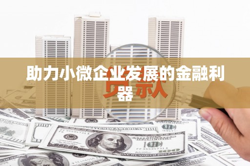 台前助力小微企业发展的金融利器