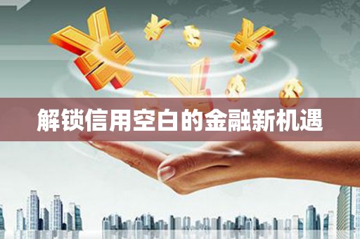 台前解锁信用空白的金融新机遇